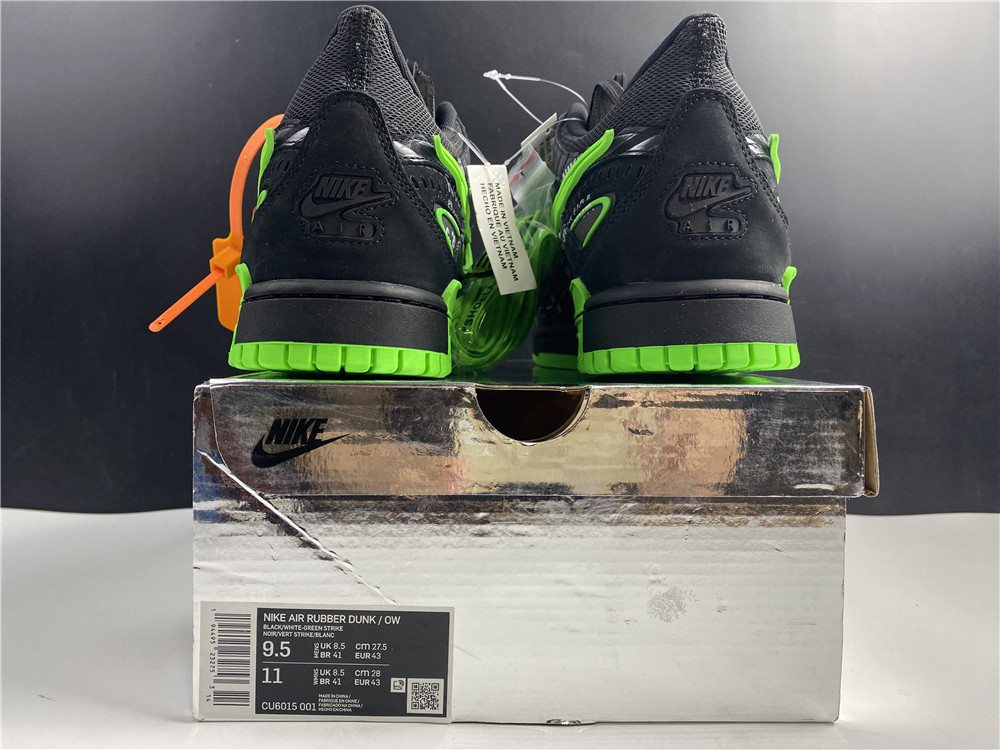 OFF-WHITE x Nike Air Rubber Dunk Green Strike CU6015-001
